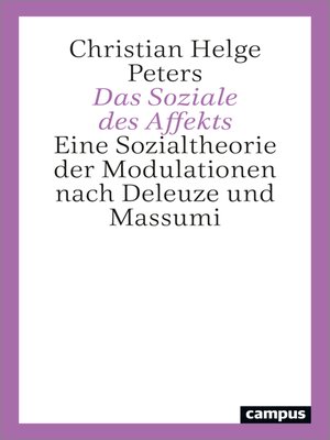 cover image of Das Soziale des Affekts